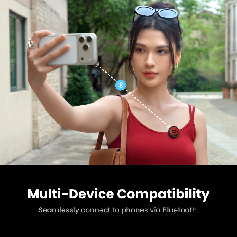 เครื่องส่งสัญญาณ Insta360 Mic Pro, ไมโครโฟนไร้สายแบบหนีบเสื้อขนาดเล็กสําหรับ iPhone/กล้อง/Android, การบันทึกวิดีโอ, บลูทูธ, จอแสดงผล E-ink ที่ปรับแต่งได้, 3 ไมค์ Array thumbnail 8