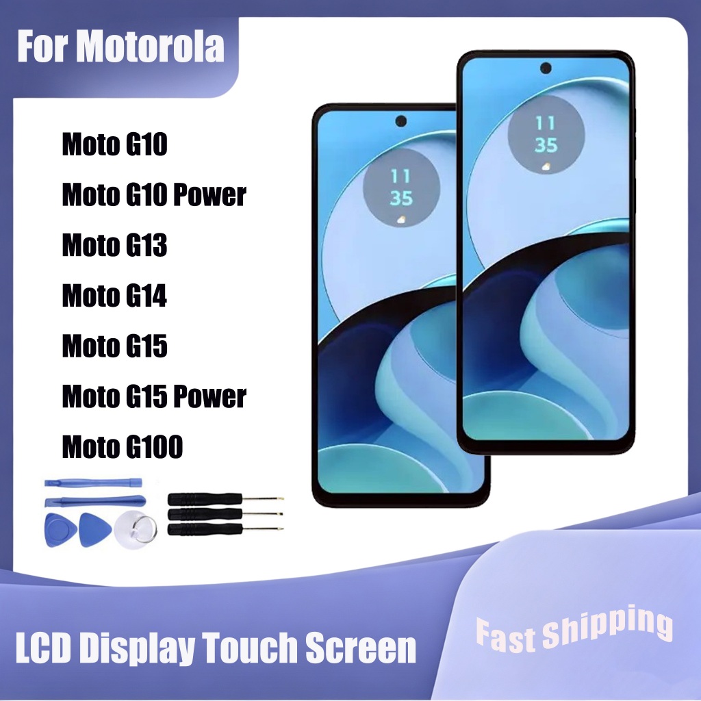 สําหรับ Motorola Moto G10 G10 Power G13 G14 G15 G15 Power G100 จอแสดงผล LCD หน้าจอสัมผัส