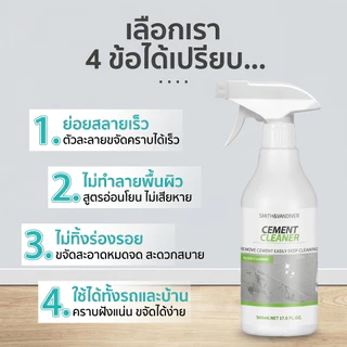 ⚡คราบปูนฝังแน่นนิ่มใน 3 วินาที🧼 น้ำยาล้างคราบปูน น้ำยาสลายคราบปูน ล้าง น้ํายาล้าง สเปรย์แล้วซีเมนต์ละลายเร็ว