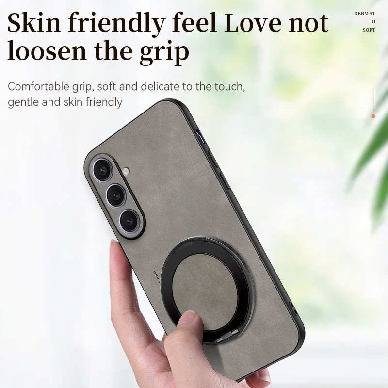เคส Samsung A14 SM-A145P SM-A145R SM-A145F SM-A145F/DSN SM-A145M SM-A145M/DS ปลอกโลหะหมุนแม่เหล็กป้อ