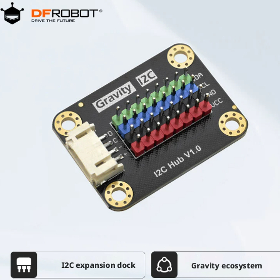 โมดูลแยก DFRobot Gravity I2C (ส่วนขยาย 8 อินเทอร์เฟซ)