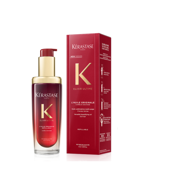 Win-Win KERASTASE Elixir Ultime Originale Multi-Benefit Shine-Enhancing Hair Oil, สําหรับผมทุกประเภท