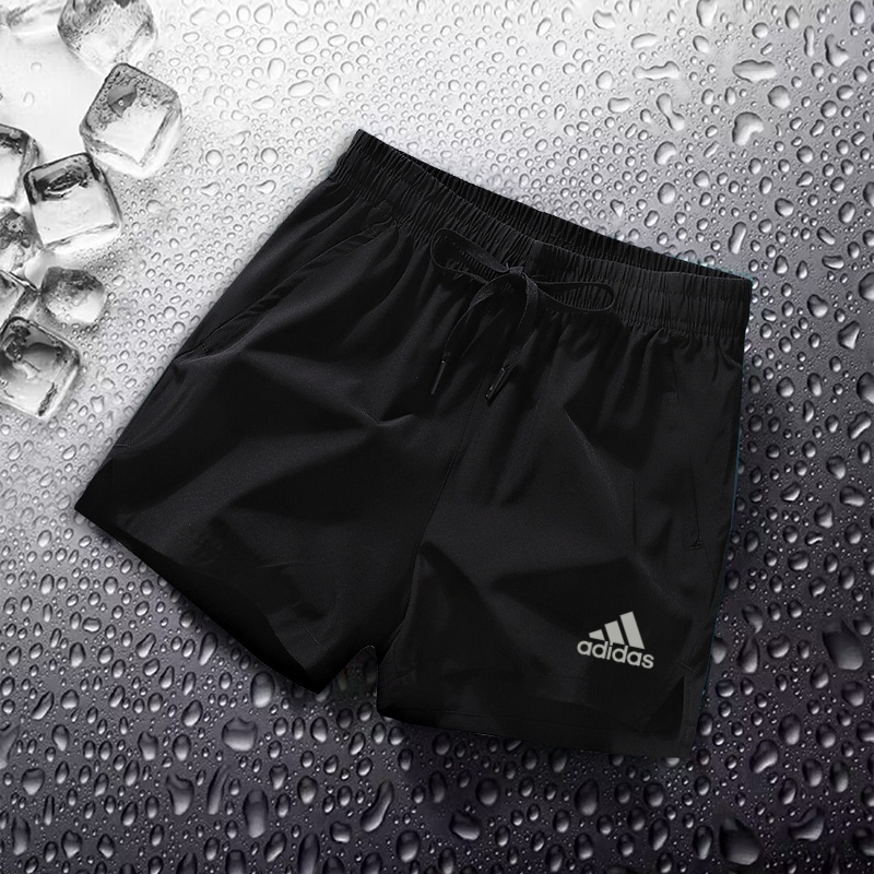 S ~ 5XL กางเกงขาสั้นผู้ชาย Quick-Drying กางเกงกีฬาขาสั้นกระเป๋าซิปยืด Wicking กางเกงขาสั้นผ้าไหมน้ําแข็งเหมาะสําหรับกีฬาวิ่งฟิตเนสลําลองสั้น