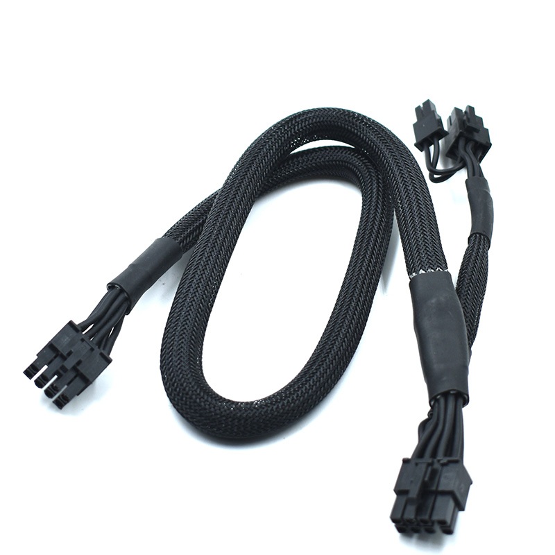 PSU PCI express 8pin to Dual 6+2Pin สายไฟ PCIe 8 Pin 1 ถึง 2 Spliter สําหรับ Corsair ประเภท 4 แบบแยก