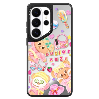 สําหรับ Samsung S26 S25 S24 S23 Ultra Plus น่ารัก ButterBear สติกเกอร์ Hard กลับกระจกกันกระแทกกรณี