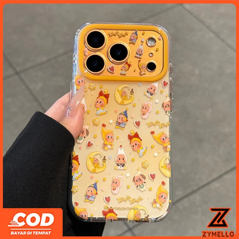 เหมาะสําหรับ OPPO Reno16F 16Pro 15F 15ProMax 14F 14Pro 13F 13Pro 12F 12Pro 11F 11Pro 10Pro 8T 8Z 7Z 6Z การ์ตูน Moon เต็มหน้าจอ Star People กันกระแทก TPU โทรศัพท์ Cas
