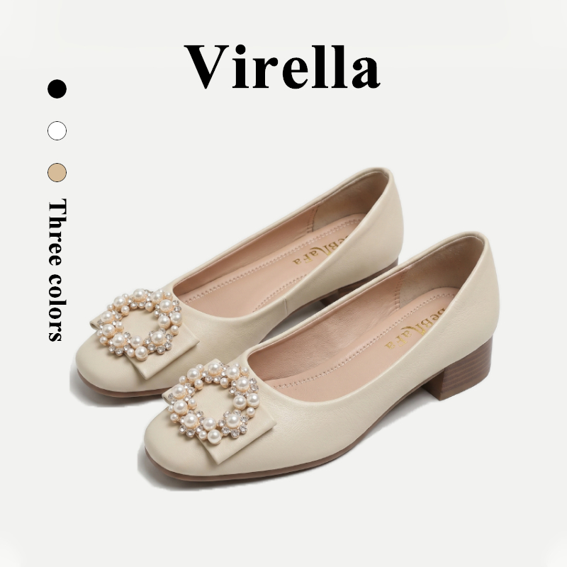 Virella รองเท้าคัชชู ผู้หญิง ส้นเรียบ ใส่สบาย คัทชู คัตชู ใส่ทำงาน รองเท้าคัทชู