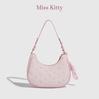 กระเป๋าสะพายข้าง MISS KITTY กระเป๋าสีชมพูน่ารักๆ กระเป๋าสะพายผู้หญิง คิตตี้ของขวัญ สะพายไหล่