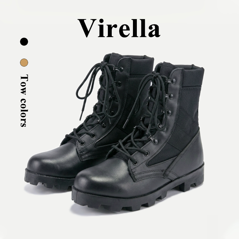 Virella กลางแจ้งทะเลทรายยุทธวิธีทหารรองเท้าเดินป่ารองเท้าลื่นรองเท้าต่อสู้ 2 สีตัวเลือก