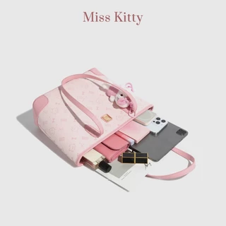 กระเป๋าสะพายข้างผู้หญิง MISS KITTY สีชมพูน่ารักๆ กระเป๋าคิตตี้ Kitty ของขวัญให้เพื่อน กระเป๋าสะพาย