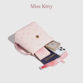 กระเป๋าสะพายข้างผู้หญิง MISS KITTY สีชมพูน่ารักๆ กระเป๋าคิตตี้ Kitty ของขวัญให้เพื่อน กระเป๋าสะพาย