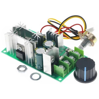 （COD）เครื่องควบคุมความเร็วรอบมอเตอร์ DC 9V-60V 20A PWM ปรับความเร็ว 12V 24V 36V 48V โมดูลปรับรอบพละกำลังสูง