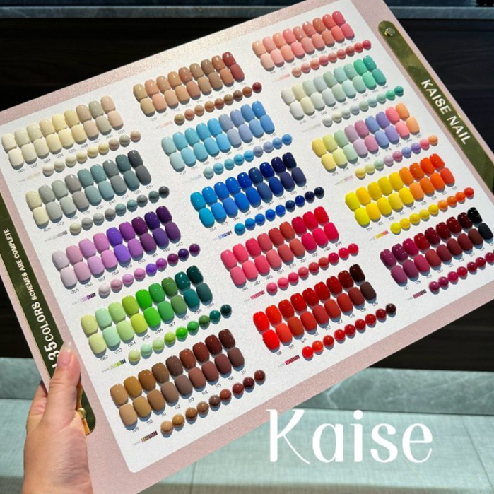 พร้อมส่ง✅KAISE 135 สี แนะนําชุดแต่งเล็บ 135 สี (ฟรีกระดานสี+ฐาน+ด้านบน) hot sale Four Seasons สียอดนิยม พร้อมชาร์ทโชว์
