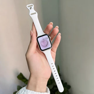 สายซิลิโคนสําหรับ Apple Watch band ผู้หญิง Slim Thin Series Ultra 11/10/9/8/7/6/5/4/3/2/1 SE 38 มม.40/41/42/44/45 มม.46 มม.49 มม.
