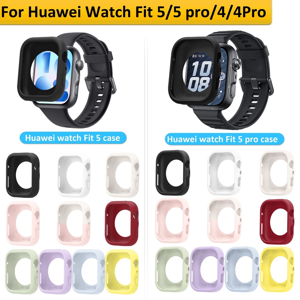 Silicone Confetti Strap Case For สาย Huawei Watch Fit 5 pro Strap Soft Huawei Watch Fit 5 สาย Rubber Huawei Watch Fit 4 สาย Rubber สาย Huawei Watch Fit 4 pro Strap สาย Huawei Watch Fit 3 Strap Plastic Huawei fit 2 เคส huawei fit 4 / huawei fit 5 pro สาย