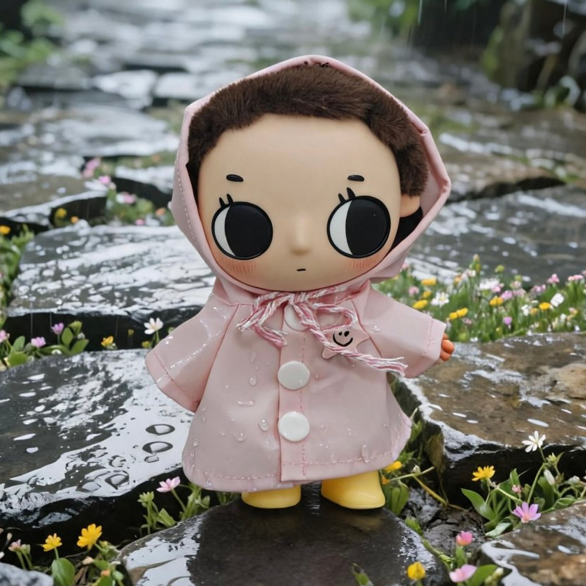 Nyota Little Instant Series Tower Doll Star Raincoat Suit เสื้อผ้าเด็ก