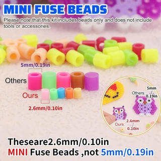 เม็ดบีทรีดร้อน 1000เม็ด ขนาด 2.6mm 221สี ลูกปัดรีดร้อน ชุดลูกปัด เม็ดบีด งานฝีมือDIY ของเล่นฝึกสมาธิ