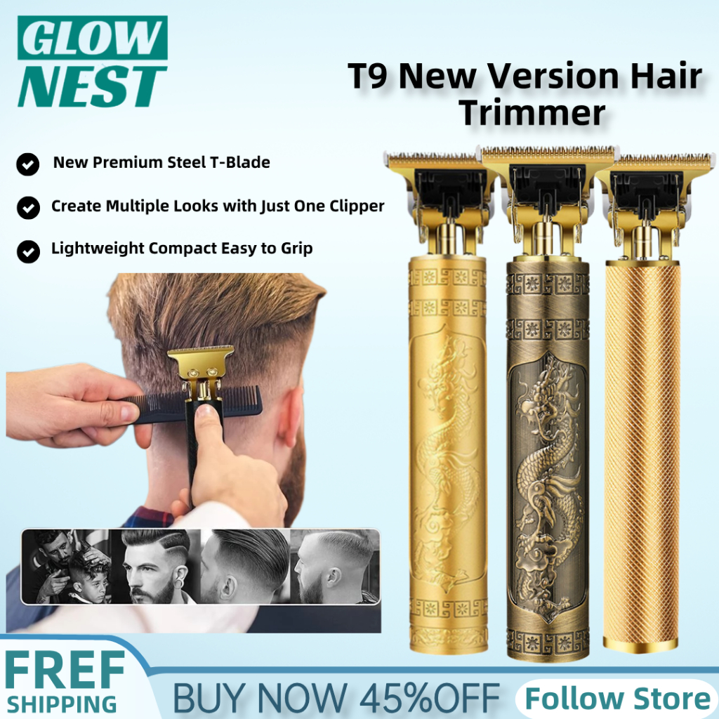【ซื้อ 1 แถม 1】GlowNest อัปเกรดอย่างสมบูรณ์ ประเทศไทย เครื่องตัดผมแบตตาเลี่ยนไฟฟ้า เครื่องโกนหนวด ชาร์จไร้สาย USB ปัตตาเลี่ยนใช้ได้ทั้งเด็กและผู้ใหญ่