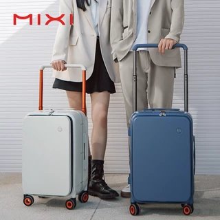 MIXI กระเป๋าเดินทาง 20 24 นิ้ว ฝาเปิดหน้า ใส่โน๊ตบุ๊ค 16 นิ้ว ล้อลาก 4 ล้อ กันกระแทก 5 สี KM9275