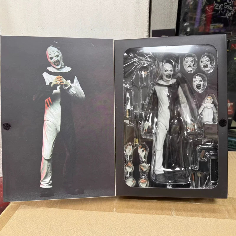 20 ซม.น่ากลัวภาพยนตร์ Terrifier วันฮาโลวีนสยองขวัญ Bloodbath Art Clown Joker Pvc รูปสะสมของเล่น