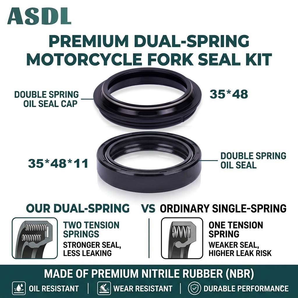 ASDL 35*48*11 รถจักรยานยนต์ส้อมด้านหน้าซีลน้ํามัน 35x48 ฝุ่นสําหรับ Honda CRF150 CRF 150 CRF150F 2003-2016 MTX200 MTX 1983-1985 TLR200 DE 1983-1984 35x48x11
