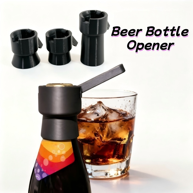 3D พิมพ์ที่เปิดขวดเบียร์ Creative Cap Launcher Pop-Off Cap Ejector ตลกดื่ม Gadget อุปกรณ์เสริมบาร์ของขวัญเพื่อน