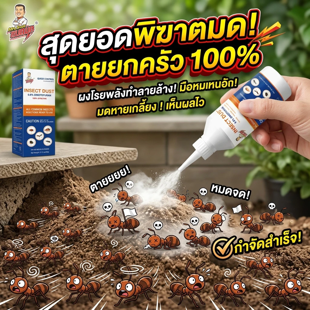 🔔โปรโมชั่นจำกัดเวลา⏰ กำจัดมด ฆ่ามด ผงกำจัดมด ผงโรยมด ฆ่ามดตายยกรัง ผงฆ่า โปรยโดยตรงบริเวณที่เดินผ่าน