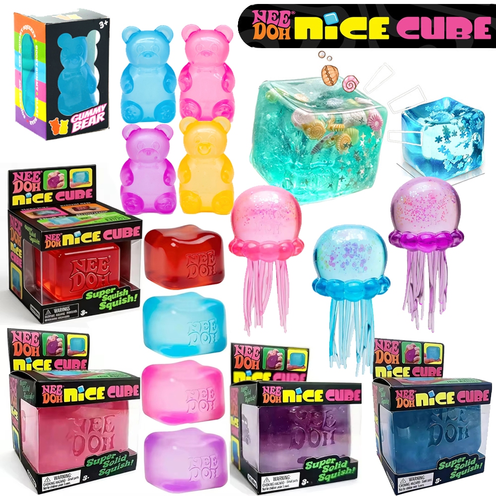 🚀ท้องถิ่น🚀Nice Cube Squishy Fidget ของเล่นความเครียด-Relief Sensory Squeeze ของเล่น Nice Ice Baby Sensory ความเครียดบรรเทาบีบของขวัญเด็กผู้ใหญ่