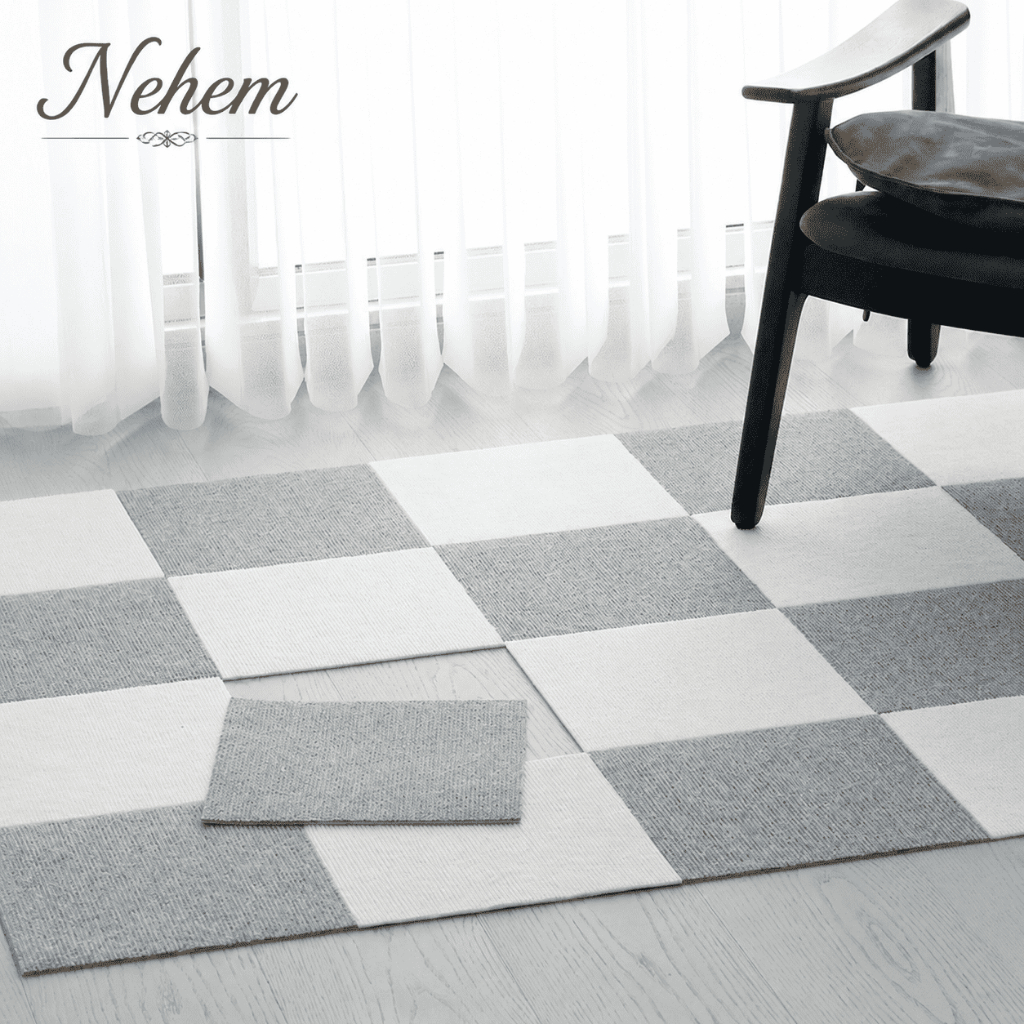 Nehem - พรมปูพื้น กันลื่น สไตล์ญี่ปุ่น ล้างทําความสะอาดได้ ใช้ซ้ําได้ สําหรับห้องนั่งเล่น ห้องนอน 10 ชิ้น