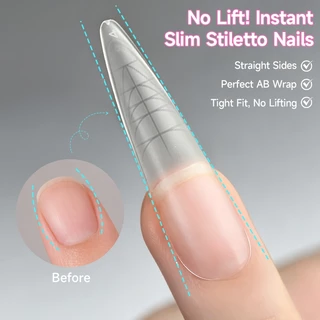 UR SUGAR 240 ชิ้นเจลนุ่มเล็บยาวเคล็ดลับพร้อมคู่มือสาย Full Matte เล็บปลอมภาษาฝรั่งเศสคําคลุมทั้งหมดหลายรูปร่างกดบนเล็บ Extensions Salon เครื่องมือ