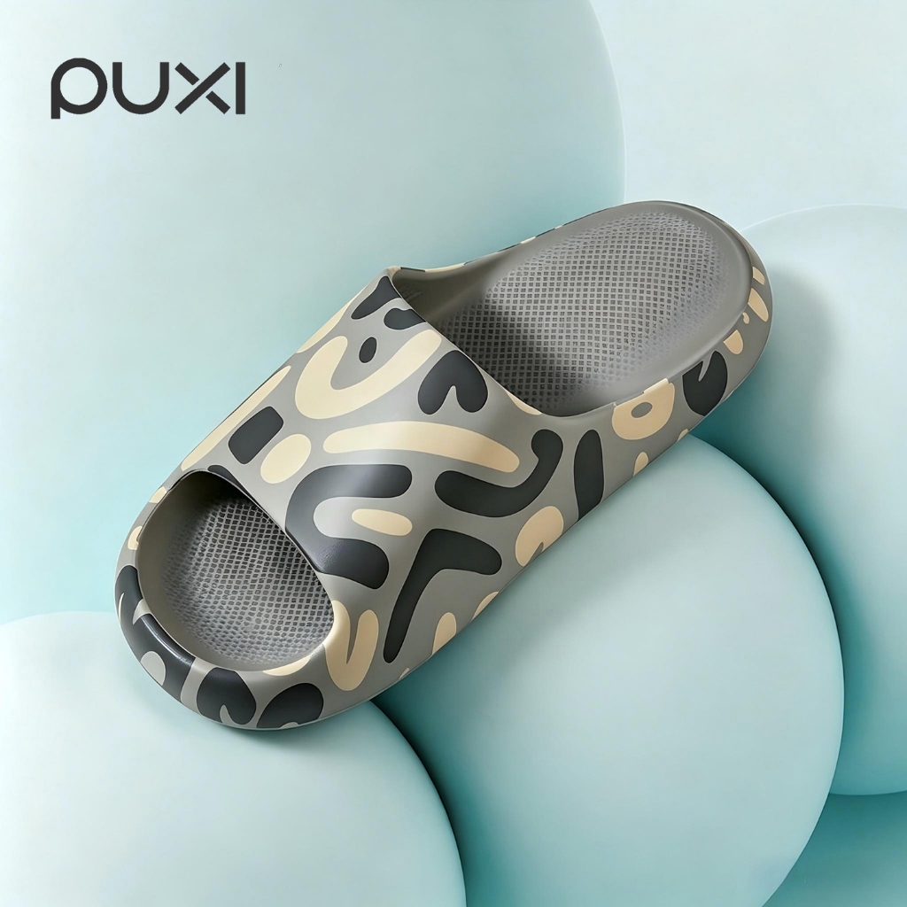 【New Arrival】PUXI Cat claw EVA รองเท้าแตะ ใช้ได้กับทั้งชายและหญิง รู้สึกสบายเท้า สไตล์ถนน ในร่ม ชายหาด