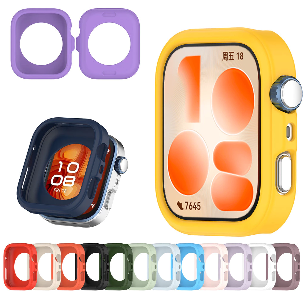 สําหรับ Huawei Fit5 Fit4 Soft TPU สําหรับ Huawei Watch Fit 4 5 Pro Candy Color Slim สมาร์ทนาฬิกาป้องกันหน้าจอ
