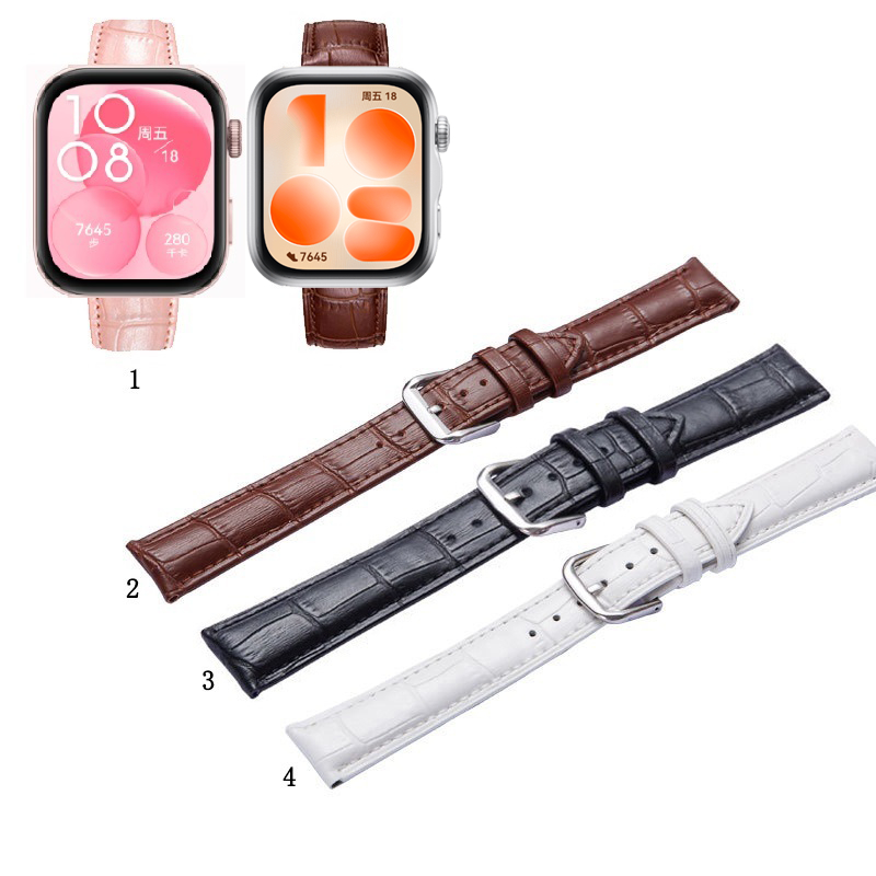 โลหะสายโซ่คู่สําหรับ Huawei Watch Fit 2 3 4 5/Fit ใหม่/ SE/ รุ่นพิเศษ / Fit2 /Fit3 Fit4 Fit5 Pro รุ่นพิเศษคุณภาพสายหนังสายนาฬิกา