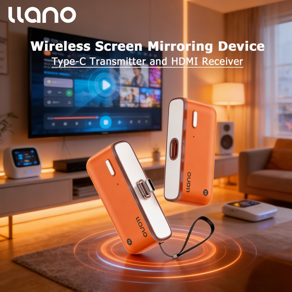 Llano S850 เครื่องส่งสัญญาณ HDMI ไร้สายและตัวรับสัญญาณ 1080P Wireless HDMI Extender Kit 2.4G/5G สําหรับสตรีมมิ่งวิดีโอเสียงไปยังจอภาพสําหรับกล่องทีวี/PC/แล็ปท็อป/HDTV/Projector