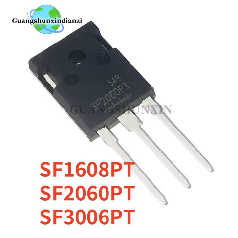 5PCS 100% ใหม่ SF3006PT SF1608PT SF2060PT TO-247 SF3006 SF1608 SF2060 คุณภาพดีที่สุดในสต็อก