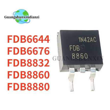 5PCS ใหม่ 100% คุณภาพ FDB6644 6644 FDB8832 8832 FDB8860 8860 FDB6676 6676 FDB8880 8880 TO-263 MOSFET
