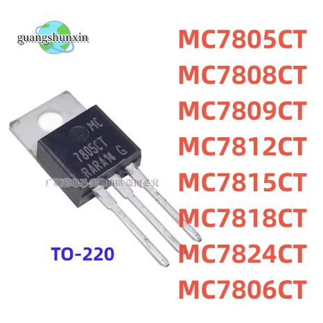 5PCS MC7805CT MC7806CT MC7808CT MC7809CT MC7812CT MC7815CT MC7818CT MC7824CT three-terminal แรงดันไฟ