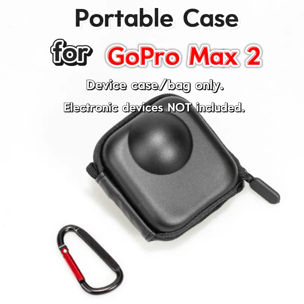 เหมาะสําหรับ GoPro Max 2 Stand-alone Storage Bag กันกระแทกสวมใส่กันน้ําแบบพกพาคลัทช์