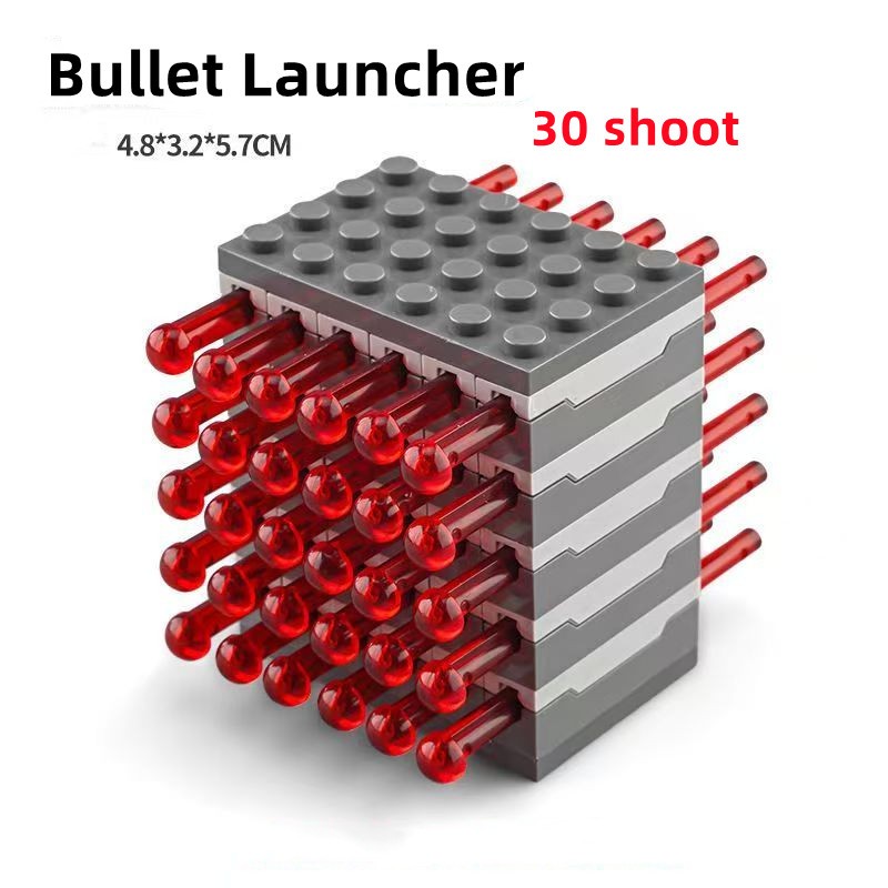 บล็อกตัวต่อ 15400 Launcher Spring Shooter 15303 อุปกรณ์เสริมอนุภาคขนาดเล็กที่เข้ากันได้