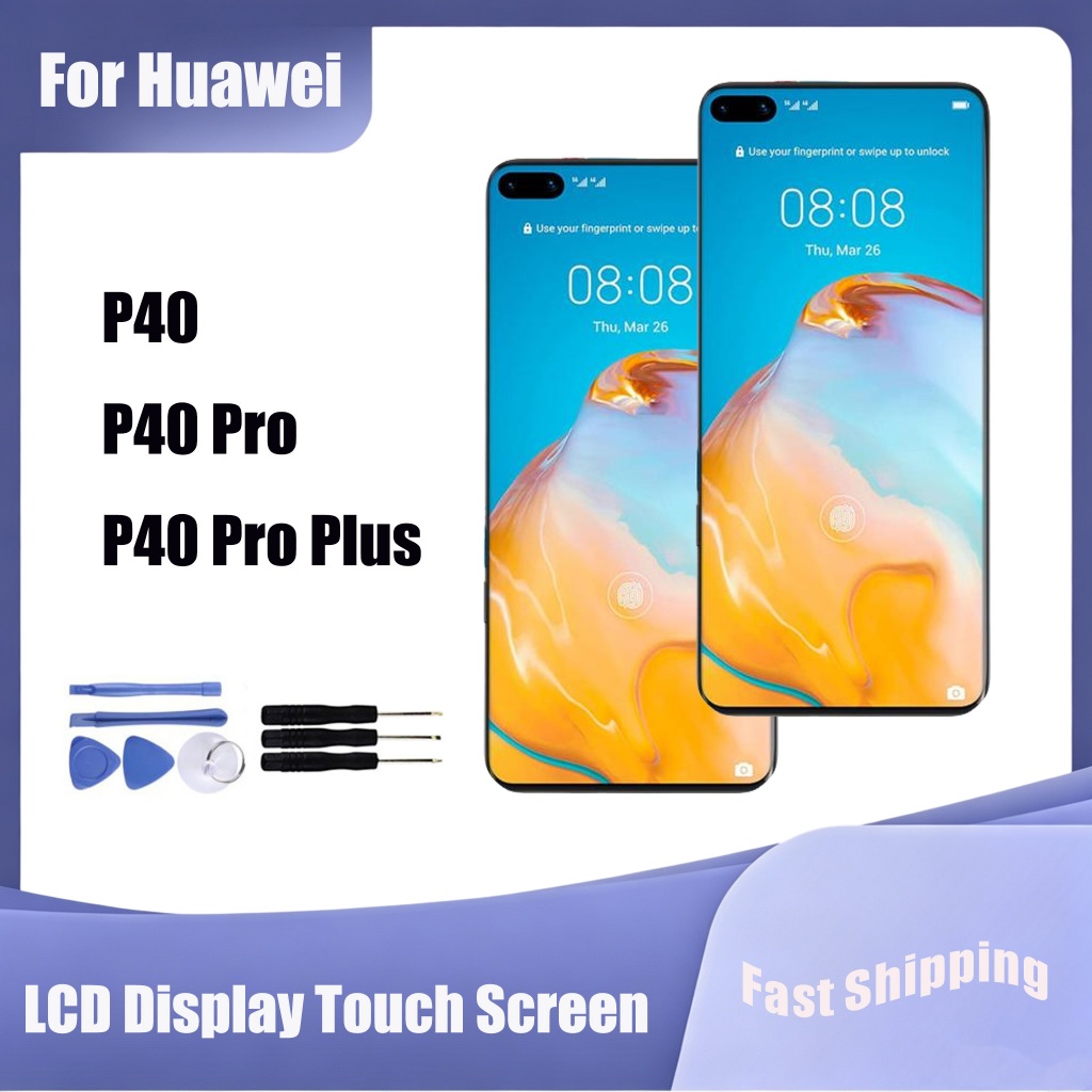 สําหรับ Huawei P40 P40 Pro P40 Pro Plus จอแสดงผล LCD Touch Screen Digitizer Assembly Replacement Par