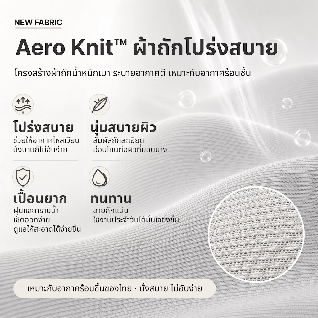 iDesk Air E800 เก้าอี้เพื่อสุขภาพ Ergonomic Chair เก้าอี้สำนักงาน พนักพิงตาข่าย ระบายอากาศ ปวดหลัง นั่งนาน สีเทา thumbnail 7