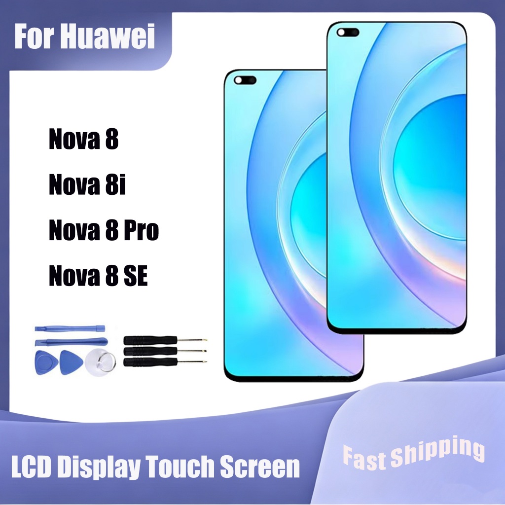 สําหรับ Huawei Nova 8 8i 8 Pro 8 SE จอแสดงผล LCD Touch Screen Digitizer Assembly Replacement Parts