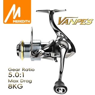 MEREDITH VANPES Series Rust Free And Smooth Bearing 5.0:1 รอกตกปลาระบบลาก 8Kg Max Power Spinning Wheel คอยล์ตกปลา