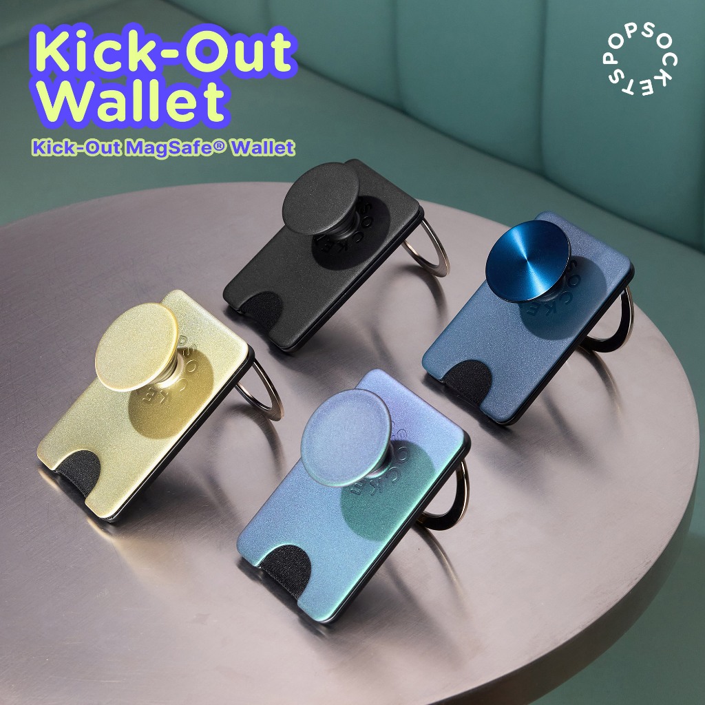 MagSafe PopWallet+ Kick Out | กระเป๋าสตางค์จับโทรศัพท์และโทรศัพท์ระดับพรีเมี่ยม | ที่วางโทรศัพท์ MagSafe และที่รองรับที่วางโทรศัพท์ MagSafe