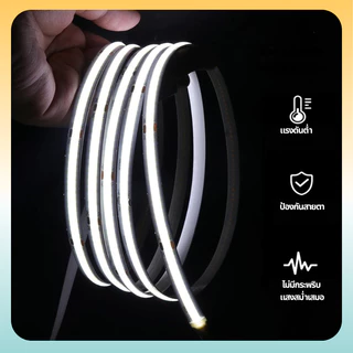 12 V/24 V 5 m/10 m 320 LEDs/m ยืดหยุ่น COB LED Strip Light ตกแต่งบ้านไฟรถ 3000 K 4000 K 6500 K LED Light Strip