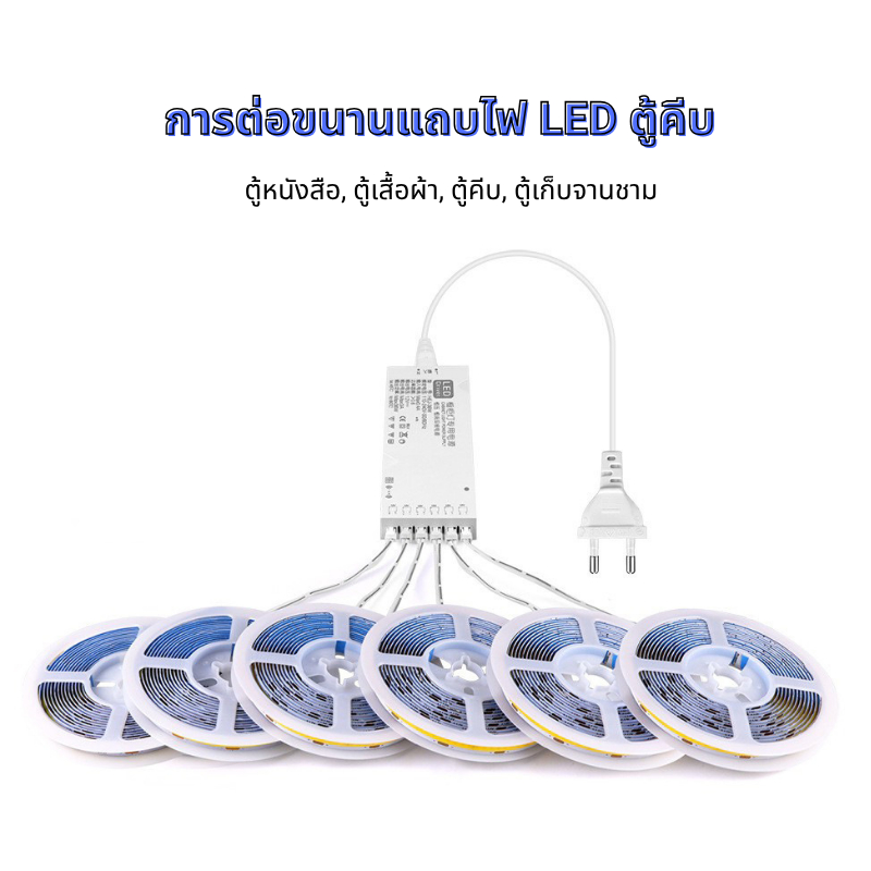 แถบ LED หลายขนานสําหรับตู้โชว์ตู้เสื้อผ้า Cablint Backlight Room Kitch สมาร์ทควบคุม Motion Sensor สวิทช์