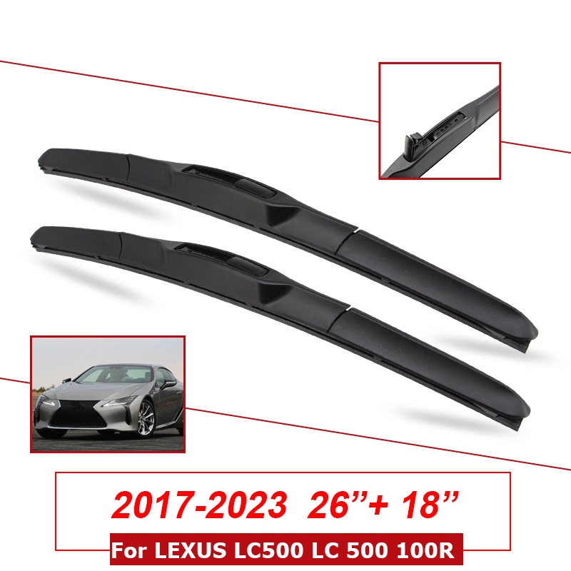 สําหรับ LEXUS LC500 LC 500 100R 2017-2023 ใบปัดน้ําฝนรถยนต์ด้านหน้ากระจกกระจกด้านหน้า Wipers