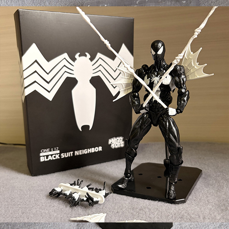 16 ซม.สีดํา Neighbor Symbiotic Superhero Handmade 2.0 Venom KO Joint Mobile ตุ๊กตาของเล่นของขวัญวันเกิด