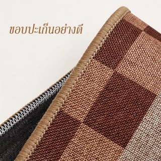 E MEIJIA พรมปูพื้นผ้าลินิน พรมเช็ดเท้า ซับน้ำได้ดี กันลื่น ตกแต่งบ้าน 40x60 50*80