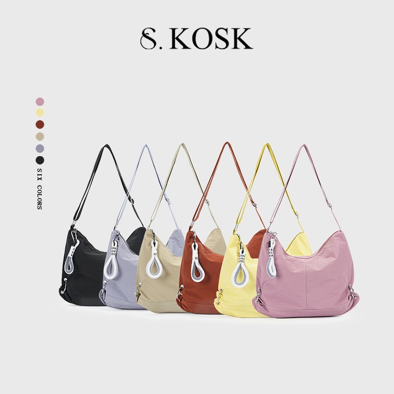SDALU KOSK-กระเป๋าสะพายไหล่ข้างเดียวสไตล์เกาหลีหวานอ่อนโยนหลายสีเกาหลี